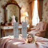 2 Pcs Silver Rhinestones Snap Hair Clips for Women Girls