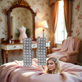 2 Pcs Silver Rhinestones Snap Hair Clips for Women Girls Rectangular Hairpins Korean Barrettes Hair Accessories，Clips and Barrettes
