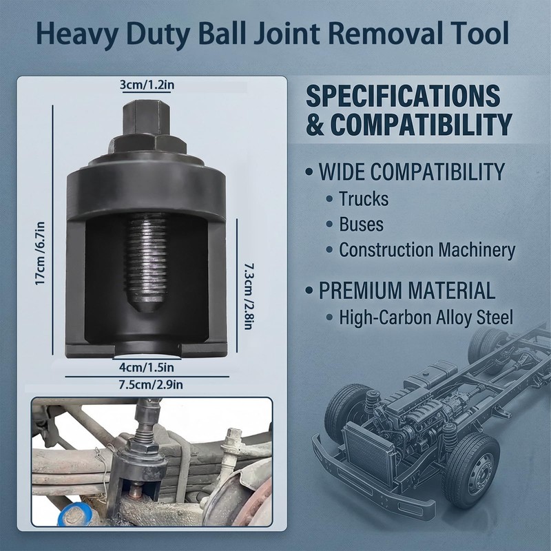 40mm Truck Ball Joint Separator, Heavy Duty Ball Joint Removal