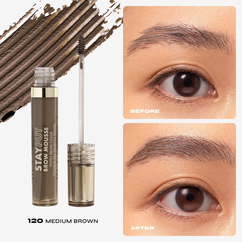 Milani Brow Tint- Stay Put Tinted Brow Mousse, Nourishing, High-Pigment