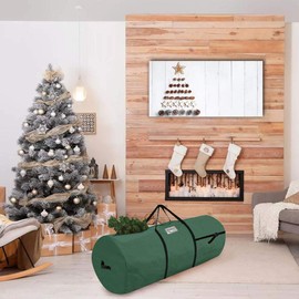 Christmas Tree Storage Bag 80-120 cm Christmas Tree Bag Transport Cover Christmas Trees Christmas Tree Storage Bag - Cylinder Shape Green [125]