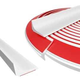 Water Dam Silicone Waterproof Barrier Bathroom and Kitchen Water Strip Coving Edging Strip（White-2.2m）