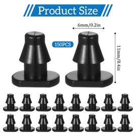 Exircy 150 Pcs Goof Plugs 1/4 Inch Barbed Drip Line Plugs End Plug Drips Irrigations Connectors Barbed Connector for Agricultura Garden 1/4 Inch Tube