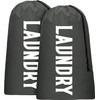 2 Pack XL Travel Laundry Bag, Heavy Duty Dirty Machine