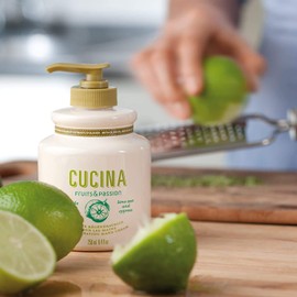 [Fruits & Passion] Cucina Lime Zest and Cypress Luxury Hand Cream, 5 Fl Oz - Premium Skin Care Made from First Cold Pressed Olive Oil - Regenerating Hand Lotion for Dry, Cracked Skin