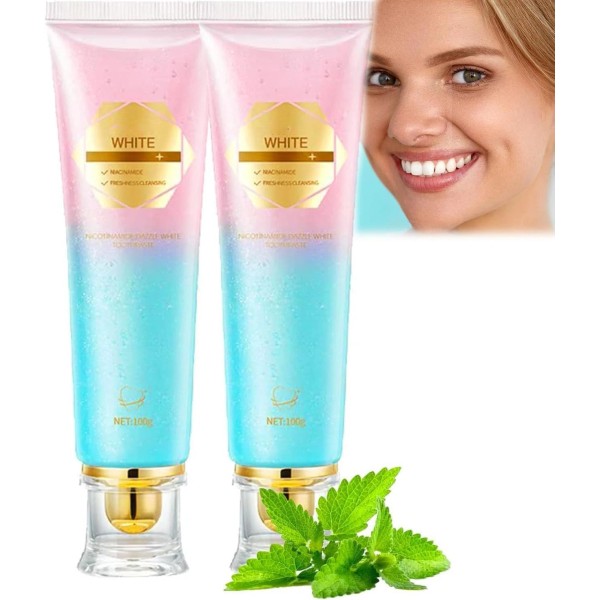 Hedgaucp Niacinamide Whitening Toothpaste, Easilyous Radiant Whitening Toothpaste,Fre