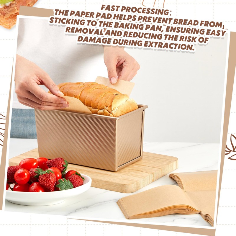 Feifeiya 150 Pcs Loaf Pan Liners for Baking Bread Pan