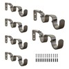 Kowibcl Heavy Duty Curtain Rod Brackets, Fits up to 1