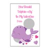 Sea Creatures Valentine's Day Scratch Off Card for Kids, DIY