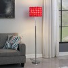 Red Roses In Bloom Acrylic Metal Floor Lamp 63 Inch