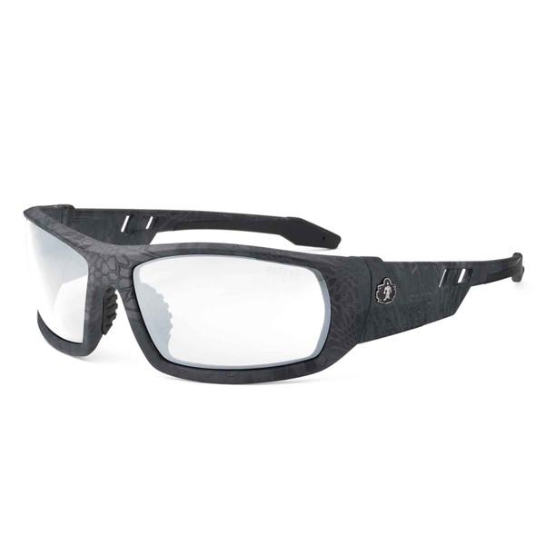 Ergodyne - 50533 Skullerz Odin Anti-Fog Safety Sunglasses - Kryptek Typhon Frame, Smoke Lens