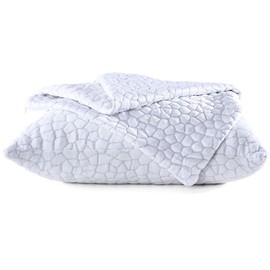 1 Pack Cooling Bamboo Pillowcase with Zipper – Soft Thick Dual-Sided Fabric, Machine Washable, Great for Summer & Winter, Breathable Pillow Cover for Sleeping,20"x26"