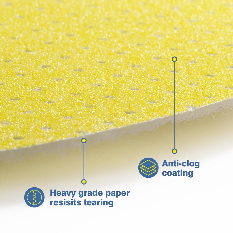 Selead Sandpaper 225 mm Velcro Durable Sanding Pads Pack of