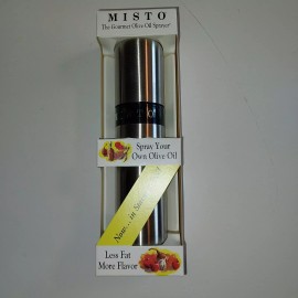 Misto The Gourmet Olive Oil Vinegar Sprayer Stainless Steal Brand New