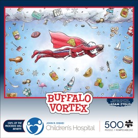 Buffalo Games - Buffalo Vortex - 500 Piece Jigsaw Puzzle for Adults Challenging Puzzle Perfect for Game Nights