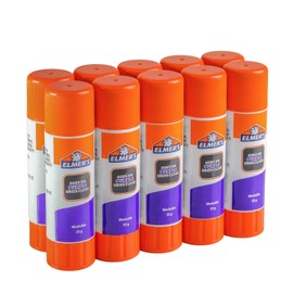 ELMER'S Glue, Large Capacity, 0.8 oz (22 g) x 10 Pieces, Color on Painted Area, Disappearing When Dry, Purple, Stick Glue, Office, Stationery, Crafts, Glue, Elmers, Glue