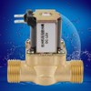 Akozon Solenoid Valve, 12V BSPP G1/2 Brass N/C Normally Closed