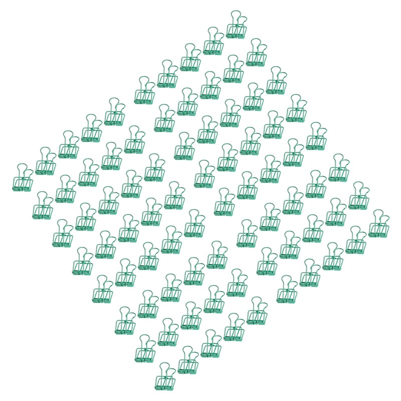 19mm 80pcs Binder Clips Strong Clamping Force Metal Hollow Tail