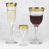 Lorren Home Trends Red Wine Set of 6 Melania Collection