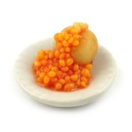 MyTinyWorld Dolls House Miniature Jacket Potato With Baked Beans
