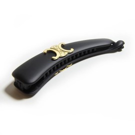 Meilliwish Wedding Beautiful Banana Hair Clip for Women(H89)(Black)