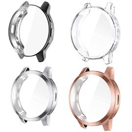 Venu 2 Plus Case, Lamshaw All-Around Protective TPU Bumper Cover Screen Protector Case Cover Compatible for Garmin Venu 2 Plus Smartwatch (4 Pack)