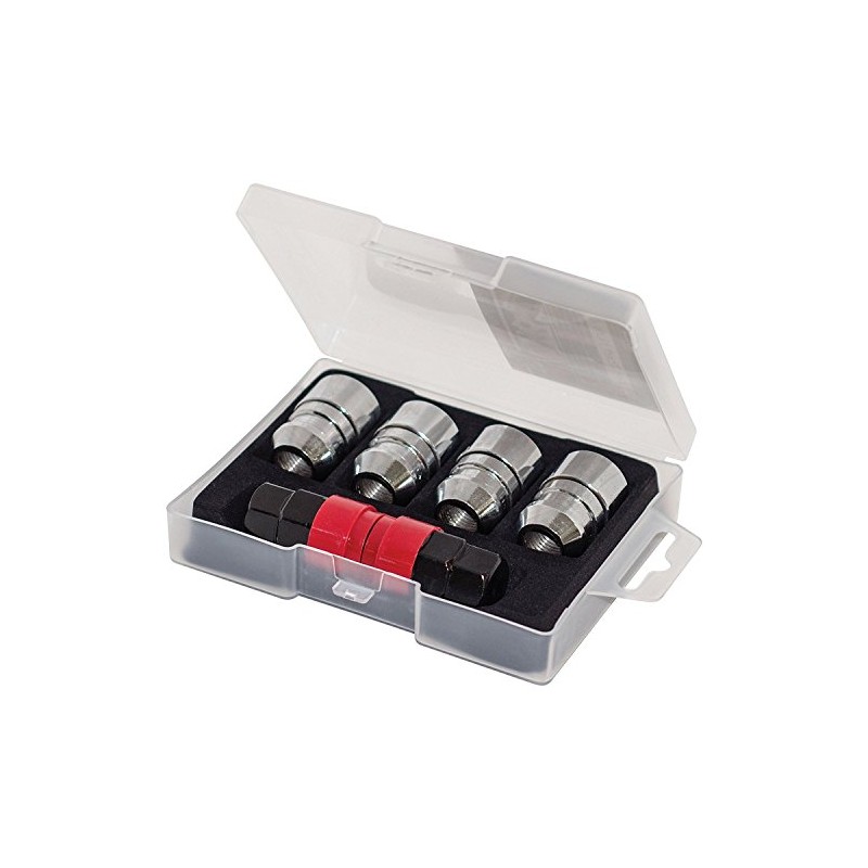 Butzi 12x1.50 Chrome Anti Theft Locking Wheel Bolt Nuts &