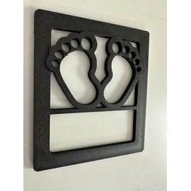 Cute Feets 3D - Black for Jeep Wrangler JK/JKU/JL Rear Tail Light Covers (2019-2023) Non Led Version Love Baby Toes