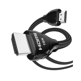 Fibopitcal 96Gbps HDMI 2.2 Cable 6ft Braided, 16K@60Hz 8K@240Hz 4K@480Hz