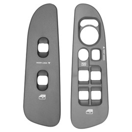 BRTEC Driver & Passenger Door Window Switch Panel Bezel for 2002-2010 for Dodge ram 1500 2500 3500, 2001-2003 for Dodge Durango, 2005-2009 for Dodge Sprinter 2500 3500 Front Window Button Border Gray