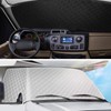RV Windshield Cover Compatible with Class C Ford E450 1997-2025