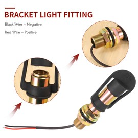 Tsudoku Rotating Flashing Amber Beacon Flexible DIN Rod Tractor Mounting Bracket Mounting Lamp Bracket Light Fittings