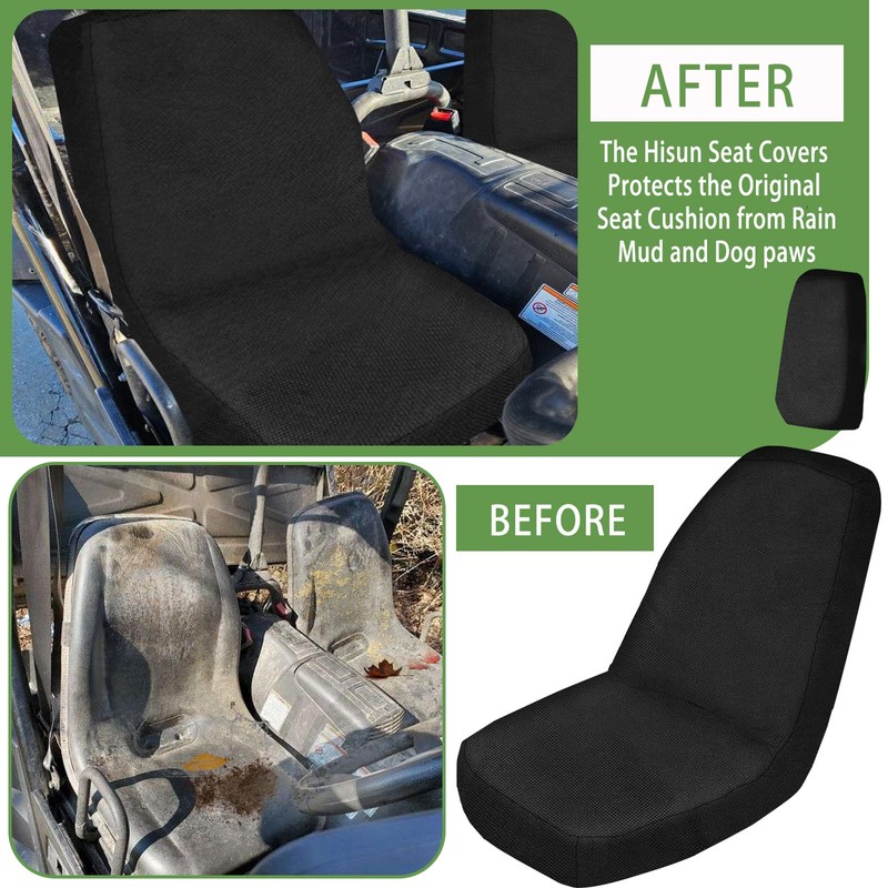 YONQIFON UTV Hisun Seat Covers 1680D Waterproof Compatible with Hisun