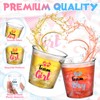 Willinglong 50 Pcs Gender Reveal Party Shot Glasses, 2.87oz Disposable