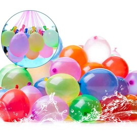 Faburo 1000 Pieces Water Balloons, Water Bombs for Throwing Summer Splash Water Battle Game for Kids and Adults, Multi-Colour