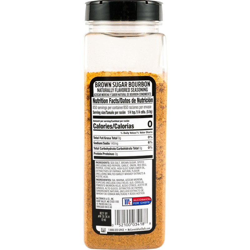 McCormick Grill Mates Brown Sugar Bourbon Seasoning, 27 oz -