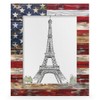 DXTKWL Old Wooden American Flag 5x7 Picture Frame, Display Photos