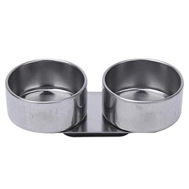 Stainless Steel Palette Cup Oil Painting Pot Large Mouth Double Dipper Oil Container with Lid Artists Palette Clip Cup Container