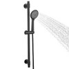 YSNOL Adjustable Shower Slide Bar with 5-Function Handheld Shower Head,