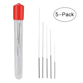 Mugast Herramienta de Kit de Agujas de Limpieza de Boquilla 5PCS para duplicadora, MakerBot, RepRap y Otras impresoras 3D, Hechas de Acero Inoxidable, 0.2mm, 0.3mm, 0.4mm, 0.5mm,