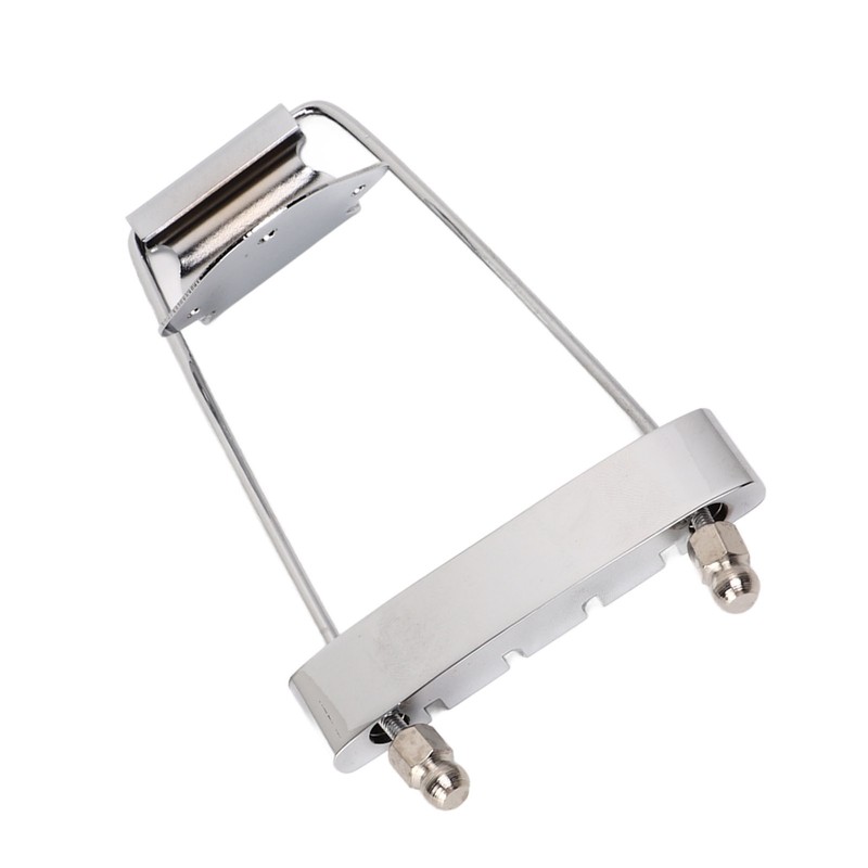 4 String Guitar Talipiece Metal Silver Burr Free Guitar Tailpiece