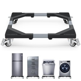 Nefish Upgraded Washing Machine Dolly with Wheels Heavy Duty 21-28 Inch Stainless Steel Appliance Roller 1000 Lbs Furniture Cart with Wheel Flat Dollies for Washer and Dyer, Fridge, Cabinet, Boxes