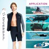 Wetsuit Top Men Long Sleeve Front Zip Wetsuit Jacket 1.5mm