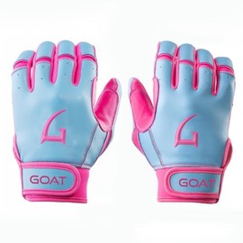 GOATHLETIC Short Cuff Batting Gloves - Multiple Colors - Adult & Youth Sizes