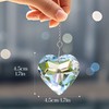 H&D HYALINE & DORA 50mm Clear Crystal Heart Suncatcher Set