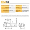 STARELO 5PCS 12mm Latching LED Push Button Switch Mini Round