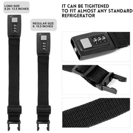 Child Safety Refrigerator Door Lock Multi-Functional French-Door Fridge and Cabinet Locks Multi Use Baby Kids Cabinets Latches (Regular)