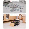 Storage Bins with Lids 6 Packs, Plastic Storage Bins with