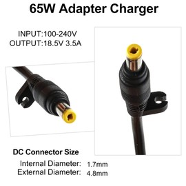 Onadrive 18.5V 3.5A 65W Laptop Charger Compatible for HP Pavilion DV6000 DV8000 DV2000 DV9000 DV1000 DV6500 DV6700 DV9500, HP Compaq Presario C300 C500 C700