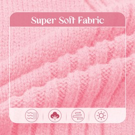 IECOii Extra-Large Dog Sweater 4XL,Christmas Dog Sweaters for Extra Large Dogs Girl Boy,Turtleneck Knitted Knitwear Easy On Doggie Sweatshirt Dog Sweater for Doberman,Great Dane(Pink,XXXXL)